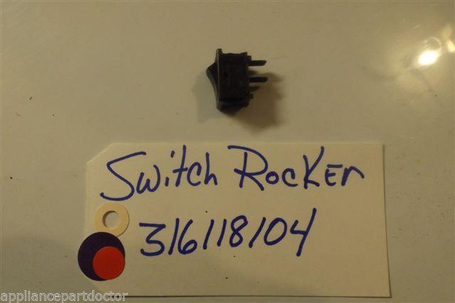 KENMORE STOVE 316118104 Switch Rocker used part KENMORE STOVE 316118104 Switch Rocker used part